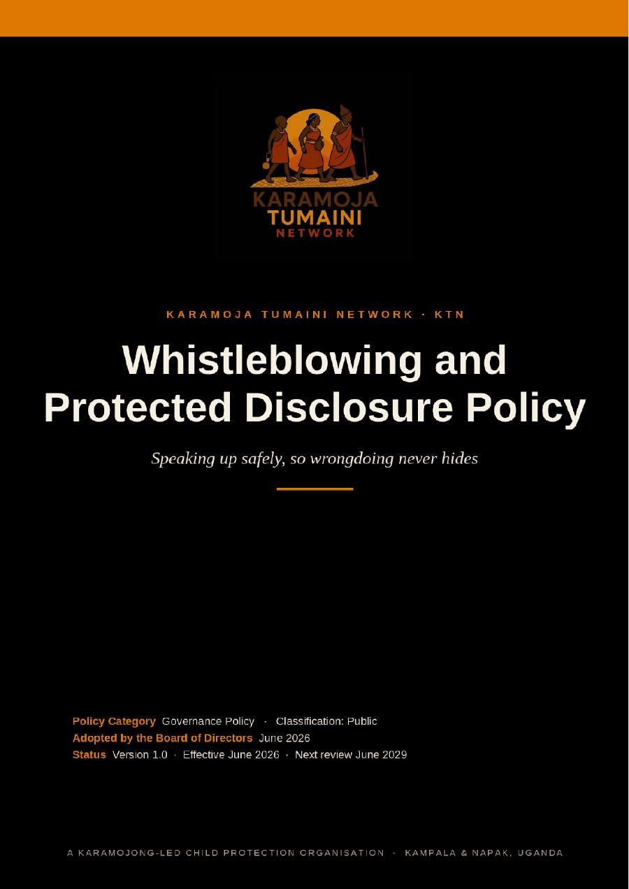 First page of Whistleblowing & Protected Disclosure Policy