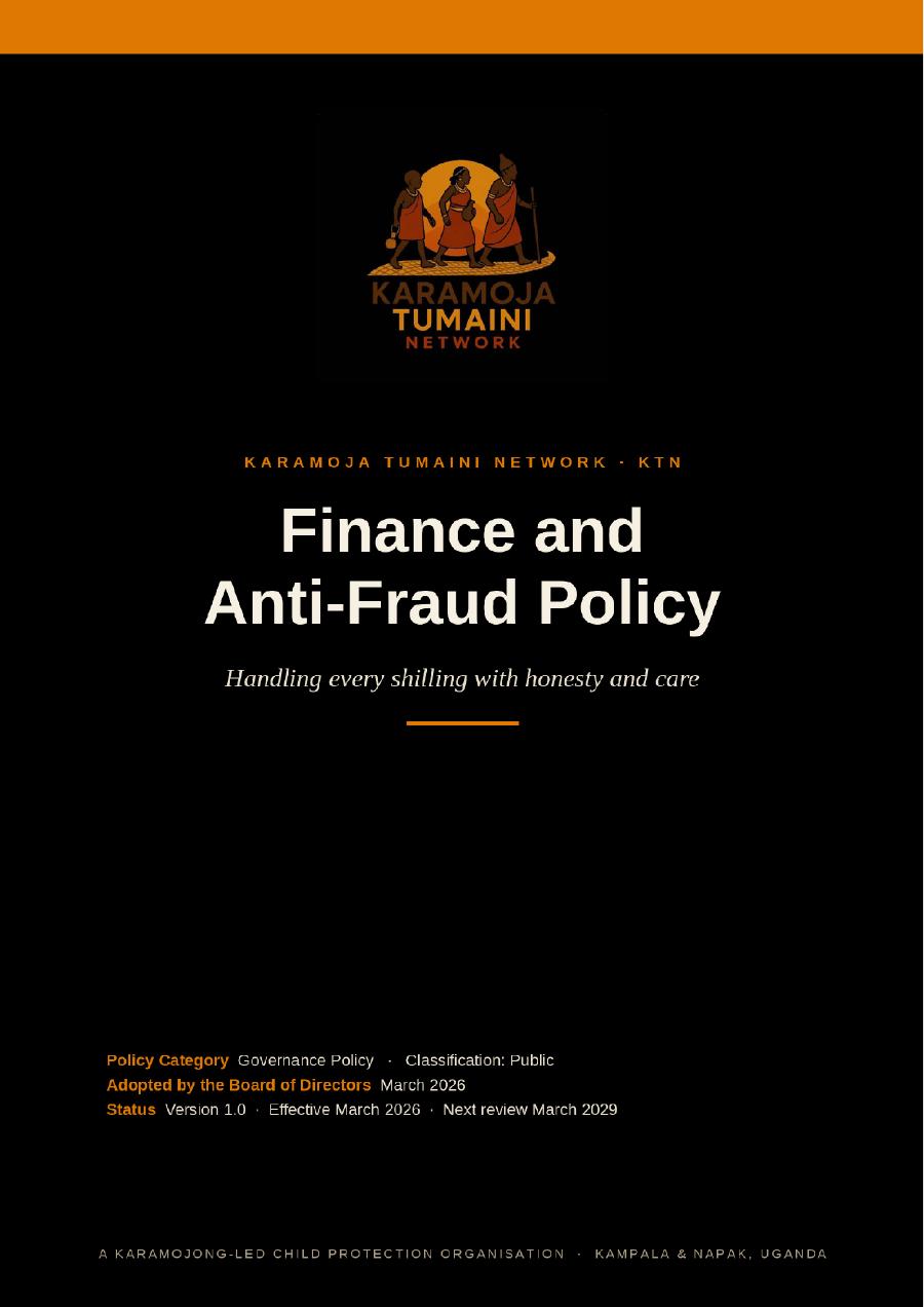 First page of Finance & Anti-Fraud Policy