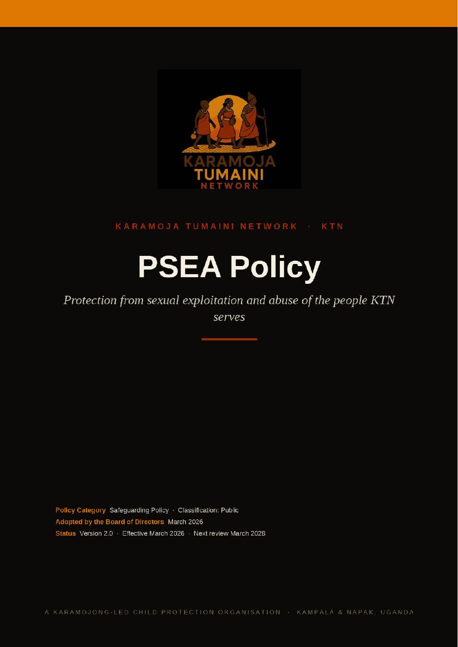 First page of PSEA Policy
