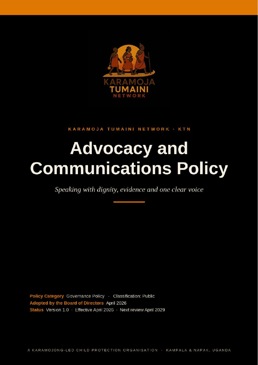 First page of Advocacy & Communications Policy, Part 1