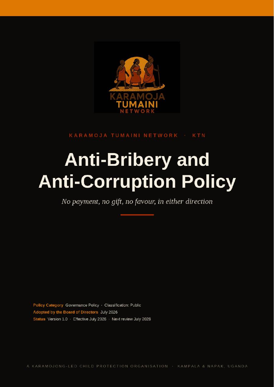 First page of Anti-Bribery & Anti-Corruption Policy
